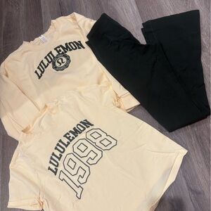 lululemon 3 peice set lulu lemon
